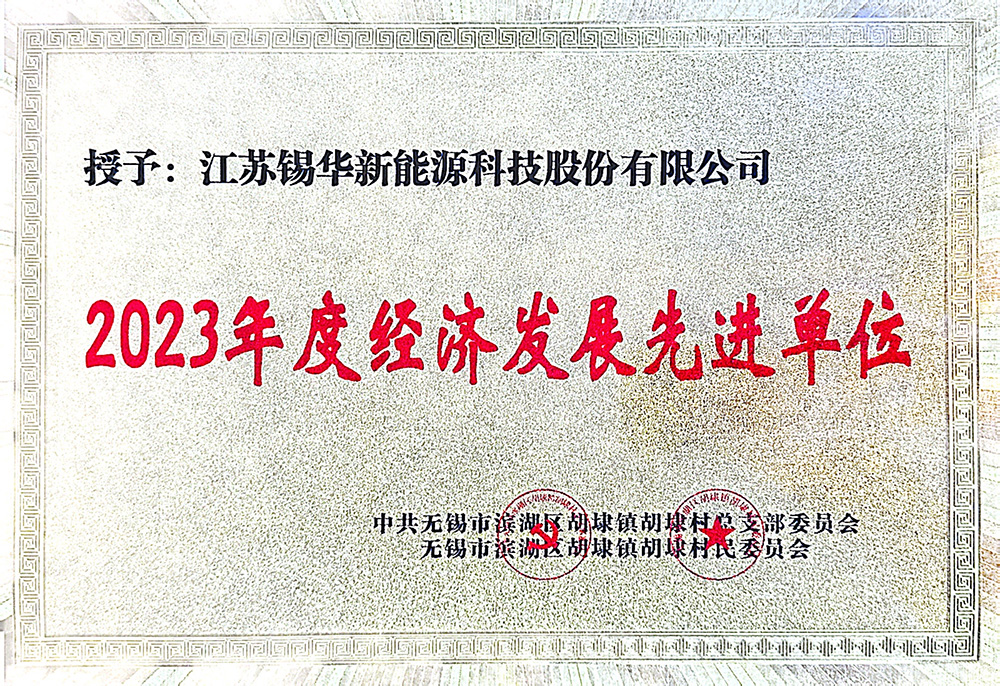 2023年度经济发展先 进单位